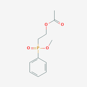 2-[Methoxy(phenyl)phosphoryl]ethyl acetate