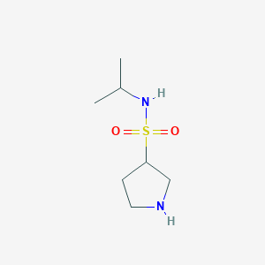 molecular formula C7H16N2O2S B1454653 N-(propan-2-yl)pyrrolidine-3-sulfonamide CAS No. 1423034-00-7