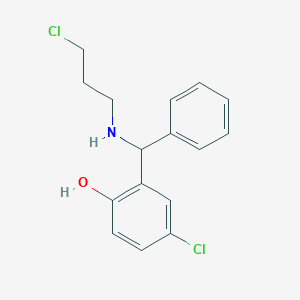 Phenol, 4-chloro-2-[[(3-chloropropyl)amino]phenylmethyl]-