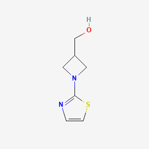 molecular formula C7H10N2OS B1454655 (1-(Thiazol-2-yl)azetidin-3-yl)methanol CAS No. 1420881-99-7