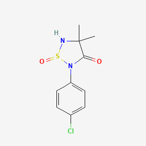 2-(4-Chlorophenyl)-4,4-dimethyl-1lambda~4~,2,5-thiadiazolidine-1,3-dione