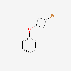 molecular formula C10H11BrO B1454658 (3-溴环丁氧基)苯 CAS No. 2044705-70-4