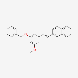 2-{2-[3-(Benzyloxy)-5-methoxyphenyl]ethenyl}naphthalene