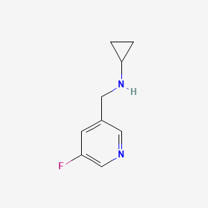 molecular formula C9H11FN2 B1454659 N-[(5-fluoropyridin-3-yl)methyl]cyclopropanamine CAS No. 1339239-90-5