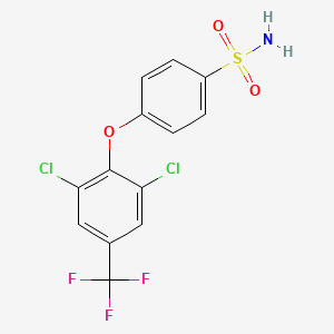 4-[2,6-Dichloro-4-(trifluoromethyl)phenoxy]benzene-1-sulfonamide