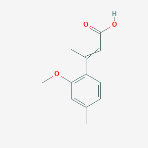 3-(2-Methoxy-4-methylphenyl)but-2-enoic acid