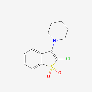 2-Chloro-3-(piperidin-1-yl)-1H-1-benzothiophene-1,1-dione