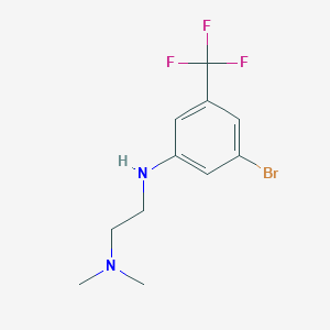 molecular formula C11H14BrF3N2 B1454663 N1-(3-bromo-5-(trifluoromethyl)phenyl)-N2,N2-dimethylethane-1,2-diamine CAS No. 1480680-65-6
