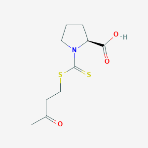 1-{[(3-Oxobutyl)sulfanyl]carbonothioyl}-L-proline