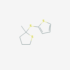 2-[(2-Methylthiolan-2-yl)sulfanyl]thiophene