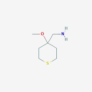 molecular formula C7H15NOS B1454669 (4-Methoxythian-4-yl)methanamine CAS No. 1498693-86-9