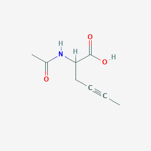 molecular formula C8H11NO3 B1454671 2-Acetamidohex-4-ynoic acid CAS No. 104943-82-0