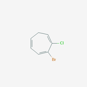 3-Bromo-2-chlorocyclohepta-1,3,5-triene