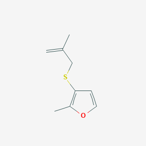 2-Methyl-3-[(2-methylprop-2-en-1-yl)sulfanyl]furan