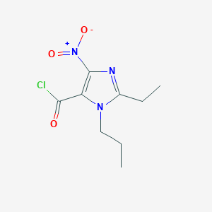 1H-Imidazole-5-carbonyl chloride, 2-ethyl-4-nitro-1-propyl-