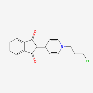 2-[1-(3-Chloropropyl)pyridin-4(1H)-ylidene]-1H-indene-1,3(2H)-dione