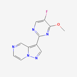3-(5-Fluoro-4-methoxypyrimidin-2-yl)pyrazolo[1,5-a]pyrazine