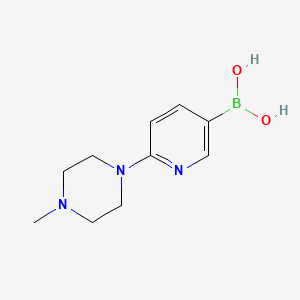 molecular formula C10H16BN3O2 B1454687 (6-(4-Methylpiperazin-1-yl)pyridin-3-yl)boronic acid CAS No. 936353-84-3