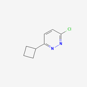 molecular formula C8H9ClN2 B1454689 3-Chloro-6-cyclobutylpyridazine CAS No. 1255098-99-7
