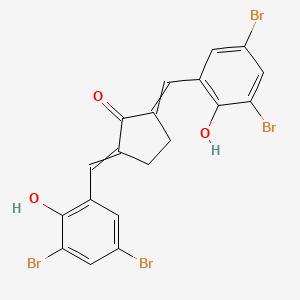 Cyclopentanone, 2,5-bis[(3,5-dibromo-2-hydroxyphenyl)methylene]-