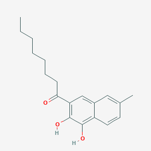 1-Octanone, 1-(3,4-dihydroxy-7-methyl-2-naphthalenyl)-