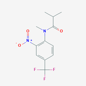 N,2-Dimethyl-N-[2-nitro-4-(trifluoromethyl)phenyl]propanamide