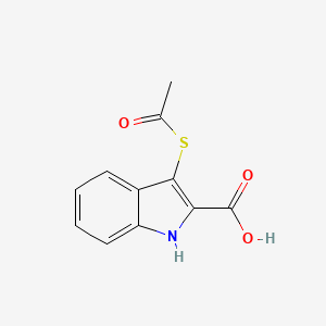 3-(Acetylsulfanyl)-1H-indole-2-carboxylic acid