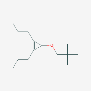 3-(2,2-Dimethylpropoxy)-1,2-dipropylcycloprop-1-ene
