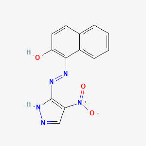 1-[2-(4-Nitro-1H-pyrazol-5-yl)hydrazinylidene]naphthalen-2(1H)-one