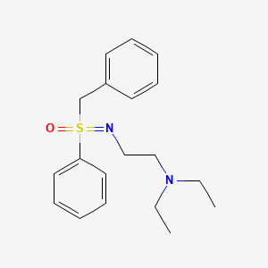 2-{[Benzyl(oxo)phenyl-lambda~6~-sulfanylidene]amino}-N,N-diethylethan-1-amine