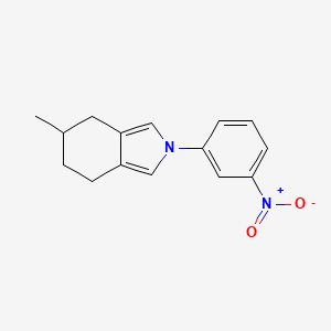 2H-Isoindole, 4,5,6,7-tetrahydro-5-methyl-2-(3-nitrophenyl)-