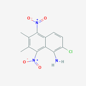 2-Chloro-6,7-dimethyl-5,8-dinitronaphthalen-1-amine