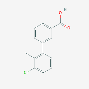 molecular formula C14H11ClO2 B1454707 3'-Chloro-2'-methylbiphenyl-3-carboxylic acid CAS No. 1181321-00-5