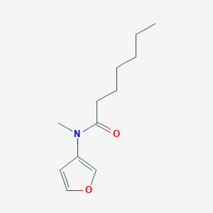 N-(Furan-3-YL)-N-methylheptanamide