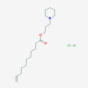 3-Piperidin-1-ylpropyl undec-10-enoate;hydrochloride