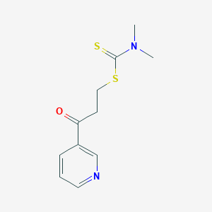 3-Oxo-3-(pyridin-3-yl)propyl dimethylcarbamodithioate