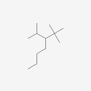 2,2-Dimethyl-3-(propan-2-yl)heptane