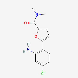 5-(2-Amino-4-chlorophenyl)-N,N-dimethylfuran-2-carboxamide