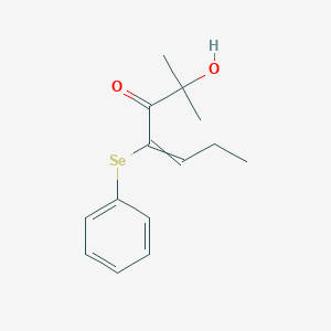 2-Hydroxy-2-methyl-4-(phenylselanyl)hept-4-en-3-one