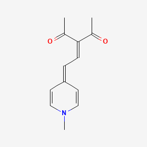 2,4-Pentanedione, 3-[(1-methyl-4(1H)-pyridinylidene)ethylidene]-