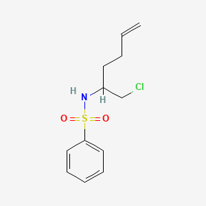 N-(1-Chlorohex-5-en-2-yl)benzenesulfonamide