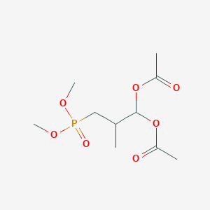 2-[(Dimethoxyphosphoryl)methyl]propane-1,1-diyl diacetate