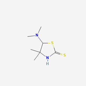 2-Thiazolidinethione, 5-(dimethylamino)-4,4-dimethyl-