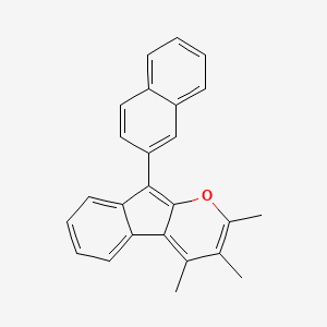 Indeno[2,1-b]pyran, 2,3,4-trimethyl-9-(2-naphthalenyl)-