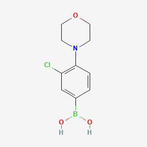 molecular formula C10H13BClNO3 B1454722 3-氯-4-吗啉基苯硼酸 CAS No. 1426246-59-4