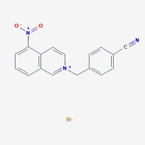 2-[(4-Cyanophenyl)methyl]-5-nitroisoquinolin-2-ium bromide