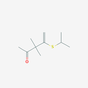 3,3-Dimethyl-4-[(propan-2-yl)sulfanyl]pent-4-en-2-one