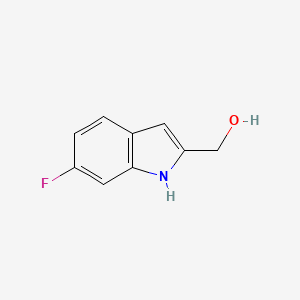 molecular formula C9H8FNO B1454751 (6-fluoro-1H-indol-2-yl)methanol CAS No. 884048-32-2