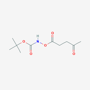 Carbamic acid, [(1,4-dioxopentyl)oxy]-, 1,1-dimethylethyl ester