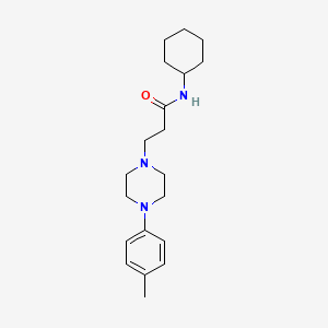 N-Cyclohexyl-3-[4-(4-methylphenyl)piperazin-1-yl]propanamide